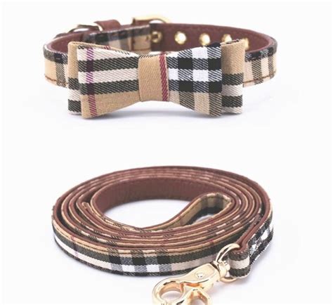 burberry dog harness and leash.